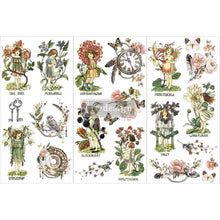 Load image into Gallery viewer, Flower Children | Rub On No Water Transfer | ReDesign with Prima | Small Decor Transfers for Furniture