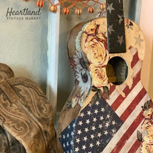 Load image into Gallery viewer, America American Flag Patriotic Transfer by Redesign with Prima, Furniture Transfer Rub on decal