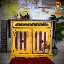 Load image into Gallery viewer, America American Flag Patriotic Transfer by Redesign with Prima, Furniture Transfer Rub on decal