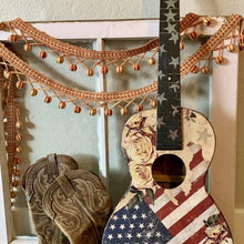 Load image into Gallery viewer, America American Flag Patriotic Transfer by Redesign with Prima, Furniture Transfer Rub on decal