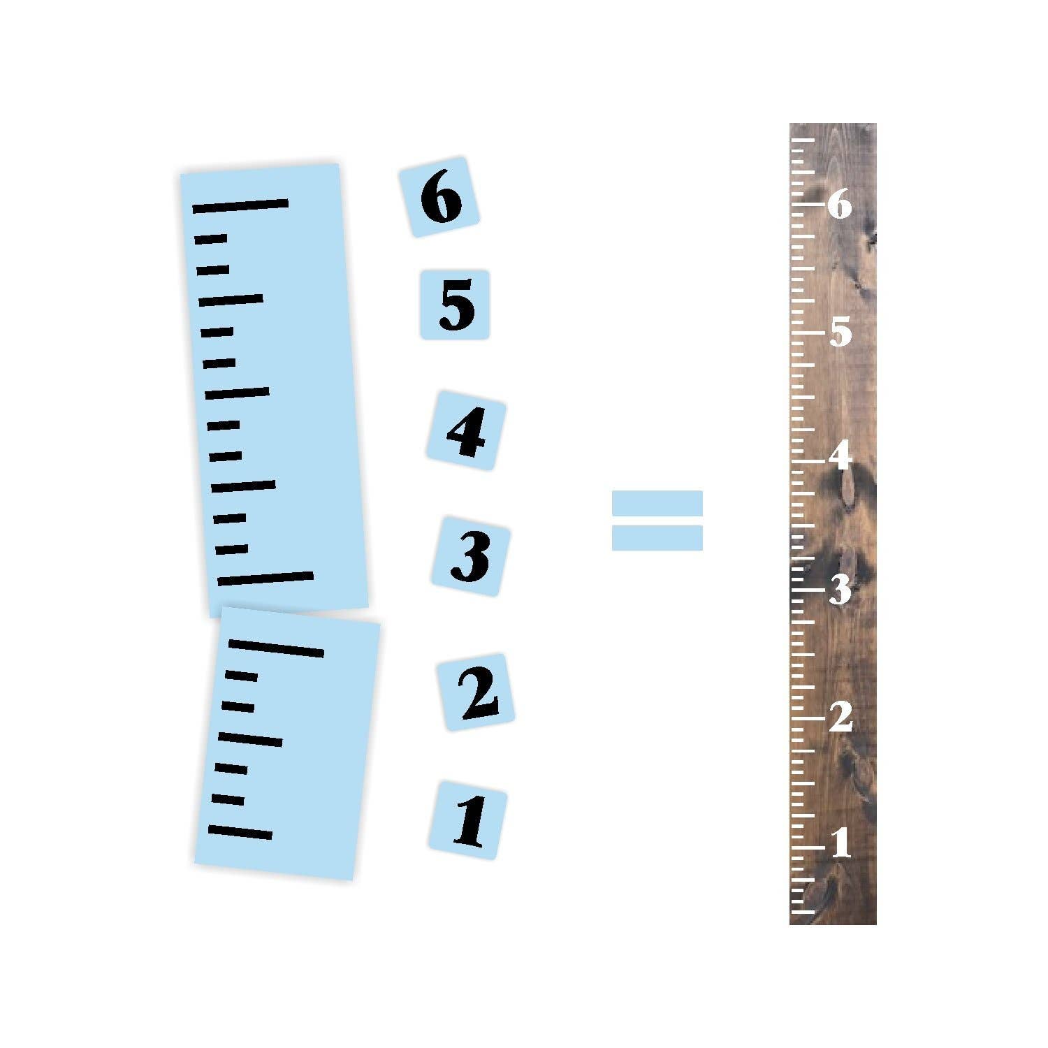 Growth Chart Stencil Kit No722
