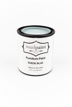 Load image into Gallery viewer, Suede Blue | MudPaint | Mineral based Clay Paint 4 oz. Furniture Paint - Chalk Paint