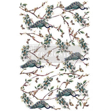 Load image into Gallery viewer, Avian Sanctuary, Prima Transfer, Prima, Redesign, Furniture Transfers, Birds and Vines Rub on decal transfer for furniture