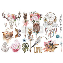 Load image into Gallery viewer, Bohemian Solstice Transfer by Redesign with Prima, Furniture Transfer Rub on decal