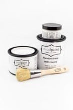 Load image into Gallery viewer, Simply White | MudPaint | Mineral based Clay Paint 4 oz. Furniture Paint - Chalk Paint