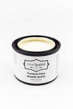 Load image into Gallery viewer, Manor White | MudPaint | Mineral based Clay Paint 4 oz. Furniture Paint - Chalk Paint