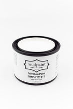 Load image into Gallery viewer, Simply White | MudPaint | Mineral based Clay Paint 4 oz. Furniture Paint - Chalk Paint