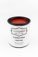 Load image into Gallery viewer, Aged Red | MudPaint | Mineral based Clay Paint 4 oz. Furniture Paint - Chalk Paint