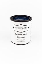 Load image into Gallery viewer, Deep Navy | MudPaint | Mineral based Clay Paint 4oz Furniture Paint - Chalk Paint