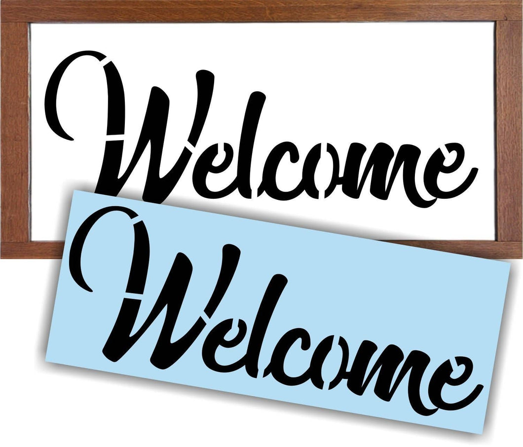Welcome Sign Stencil