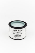 Load image into Gallery viewer, Suede Blue | MudPaint | Mineral based Clay Paint 4 oz. Furniture Paint - Chalk Paint
