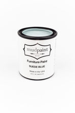 Load image into Gallery viewer, Suede Blue | MudPaint | Mineral based Clay Paint 4 oz. Furniture Paint - Chalk Paint
