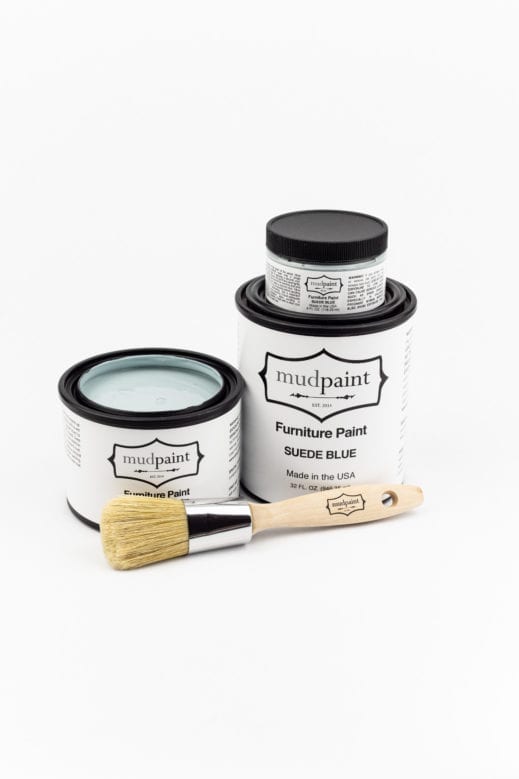Suede Blue | MudPaint | Mineral based Clay Paint 4 oz. Furniture Paint - Chalk Paint