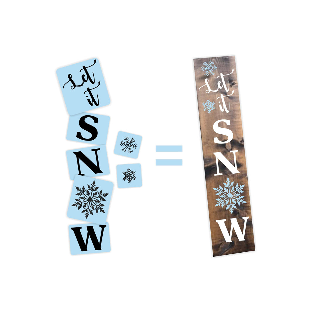 Let It Snow Stencil Kit