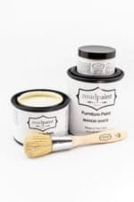 Manor White | MudPaint | Mineral based Clay Paint 4 oz. Furniture Paint - Chalk Paint
