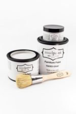 Faded Gray | MudPaint | Mineral based Clay Paint 4 oz. Furniture Paint - Chalk Paint