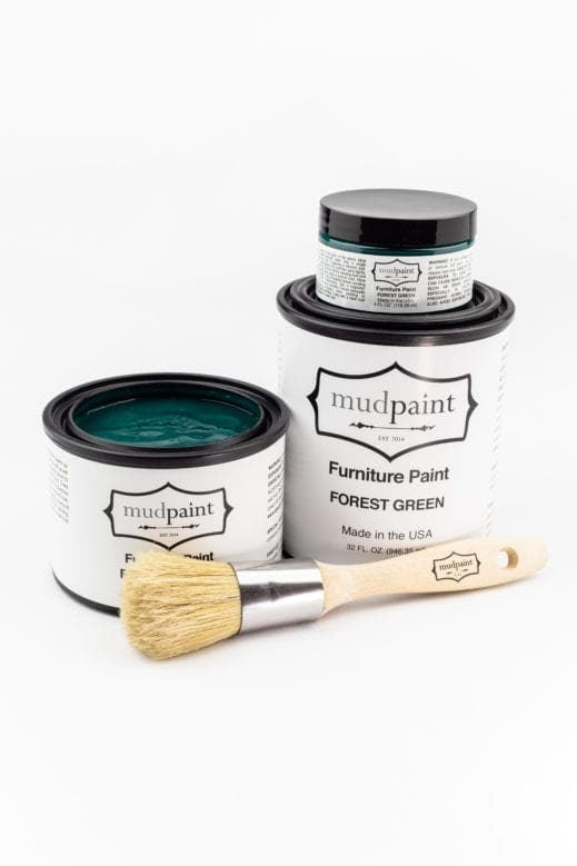 Forest Green | MudPaint | Mineral based Clay Paint 4 oz. Furniture Paint - Chalk Paint