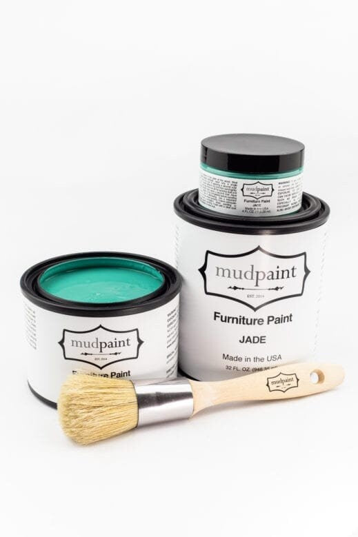 Jade | MudPaint | Mineral based Clay Paint 4 oz. Furniture Paint - Chalk Paint