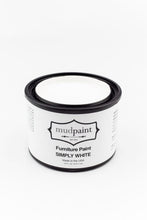 Load image into Gallery viewer, Simply White | MudPaint | Mineral based Clay Paint 4 oz. Furniture Paint - Chalk Paint
