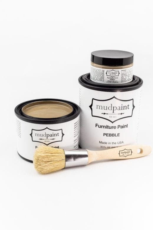 Pebble | MudPaint | Mineral based Clay Paint 4 oz. Furniture Paint - Chalk Paint