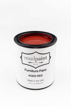 Load image into Gallery viewer, Aged Red | MudPaint | Mineral based Clay Paint 4 oz. Furniture Paint - Chalk Paint
