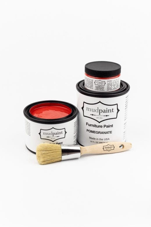Pomegranate | MudPaint | Mineral based Clay Paint 4 oz. Furniture Paint - Chalk Paint