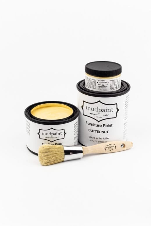 Butternut | MudPaint | Mineral based Clay Paint 4 oz. Furniture Paint - Chalk Paint