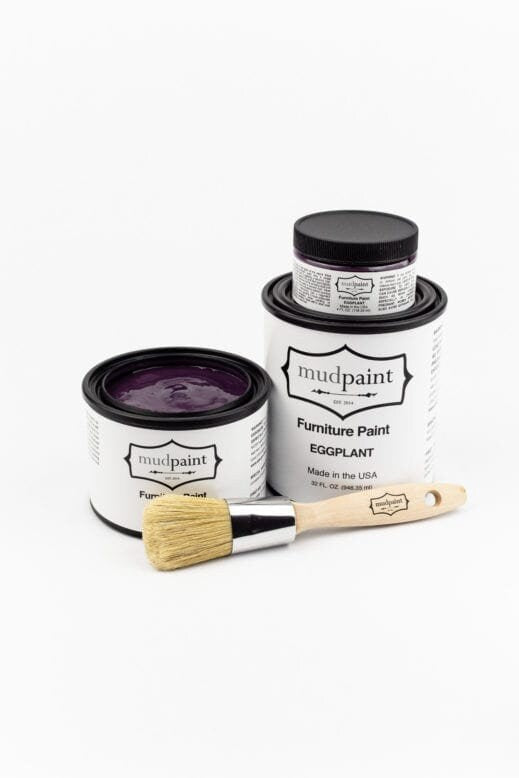 Eggplant | MudPaint | Mineral based Clay Paint 4oz Furniture Paint - Chalk Paint